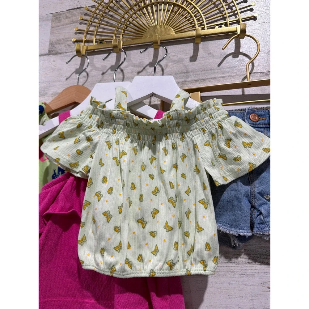 Carter's Old Navy Girls 2T Lot Summer Romper Tank Shorts Bundle